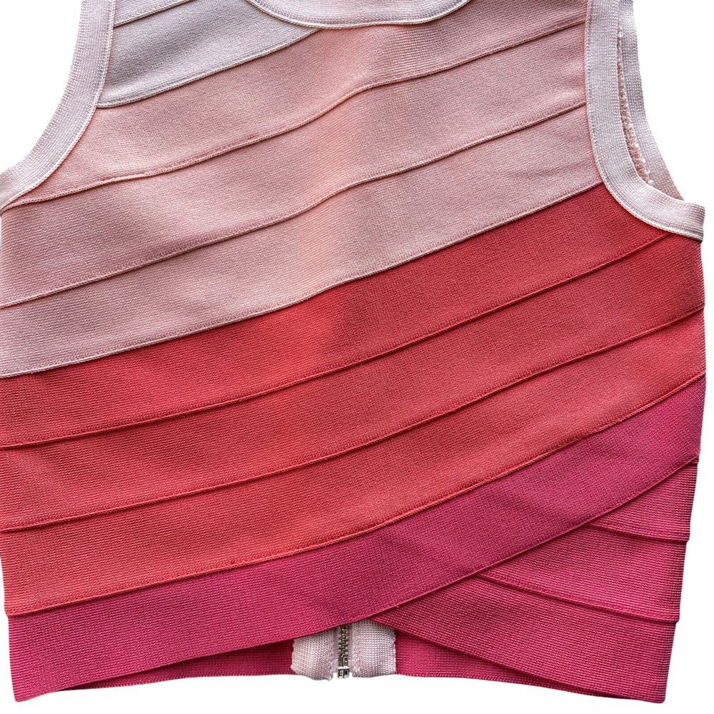 bebe Pink and Coral Sleeveless Top - Picture 3 of 13